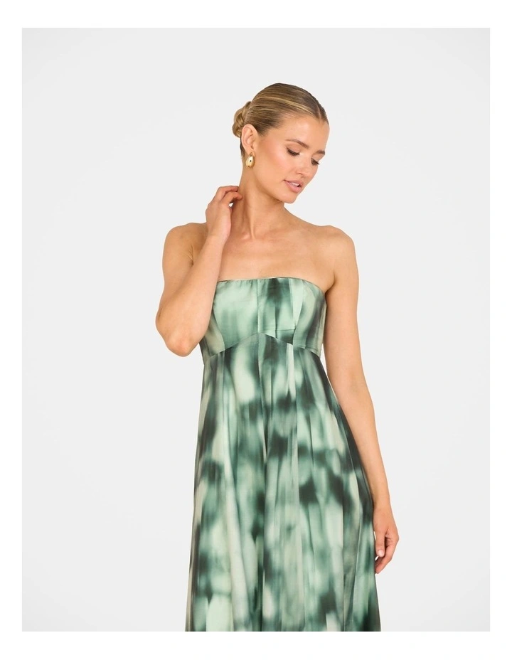 Zoela Strapless Maxi Dress in Multi image 5
