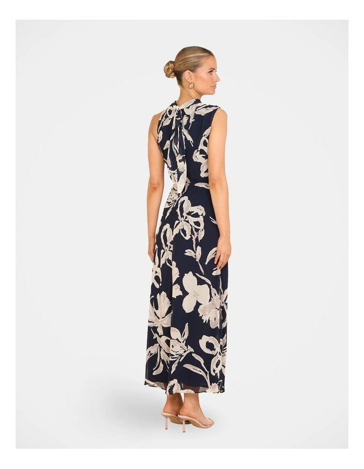 Maddy High Neck Maxi Dress in Multi image 2