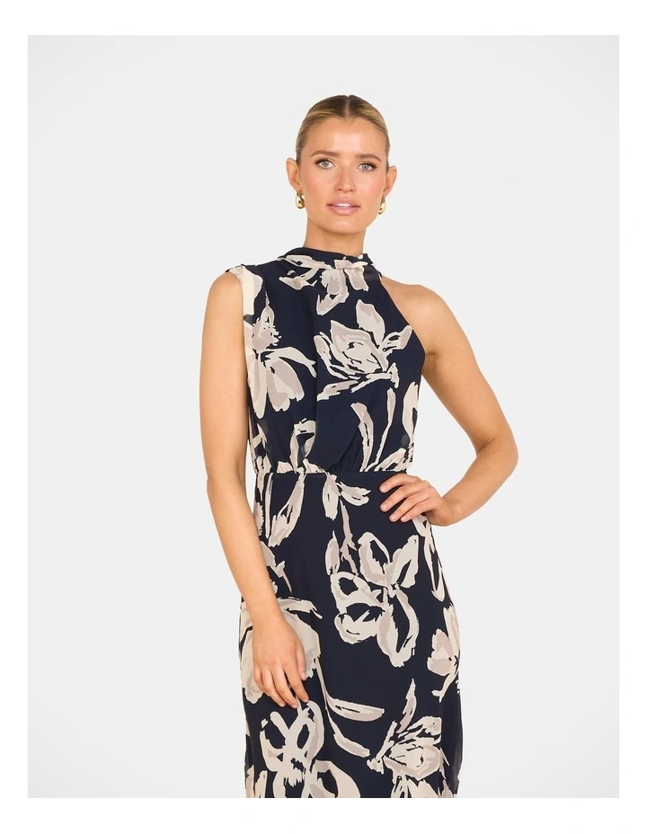 Maddy High Neck Maxi Dress in Multi image 4