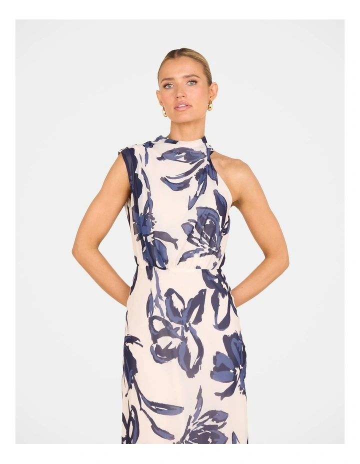 Phebe High Neck Maxi Dress in Multi image 4