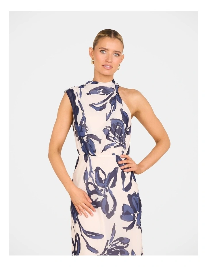 Phebe High Neck Maxi Dress in Multi image 5