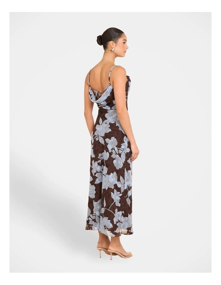 Marnie Cowl Neck Maxi Dress in Multi image 2
