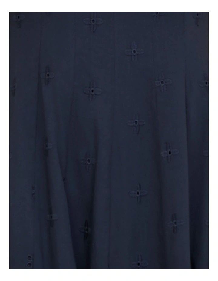 Xerena Square Neck Midi Dress in Blue image 6