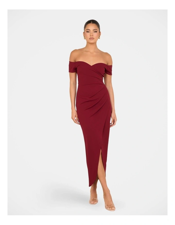 Jamie Off Shoulder Midi Dress image 1