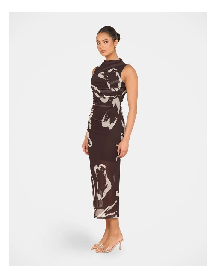 Tanika Gathered Maxi Dress in Multi image 3