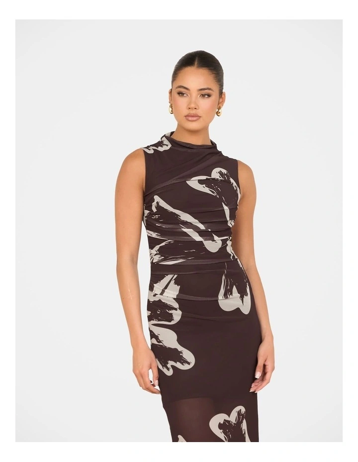 Tanika Gathered Maxi Dress in Multi image 5