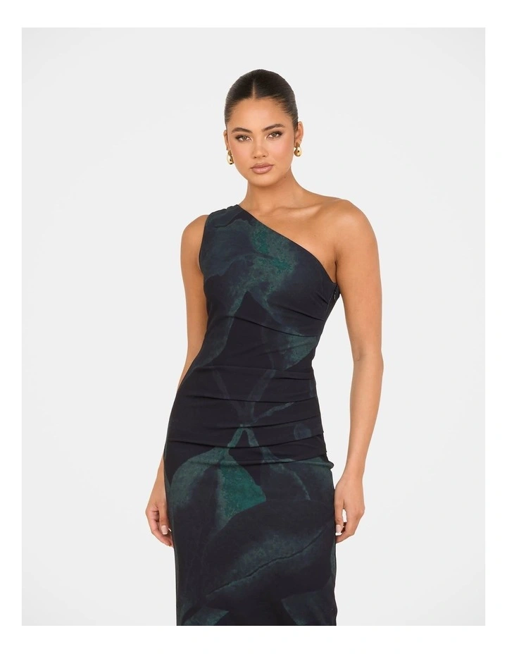 Darla One Shoulder Maxi Dress in Multi image 4