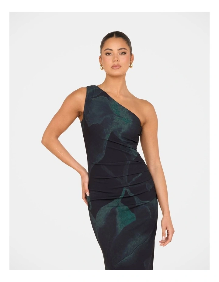 Darla One Shoulder Maxi Dress in Multi image 5