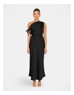 Zaira Cowl Maxi Dress in Black