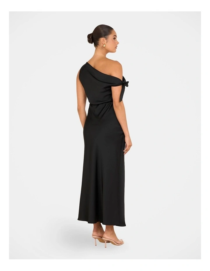 Zaira Cowl Maxi Dress in Black image 2