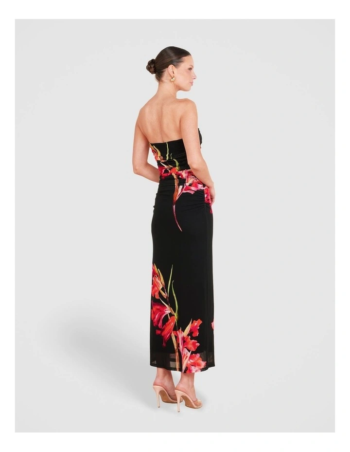 Youlia Strapless Maxi Dress in Multi image 2