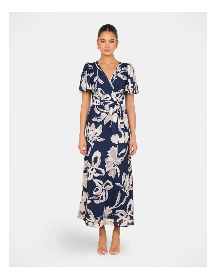 Lila Cross Over Maxi Dress in Multi image 1