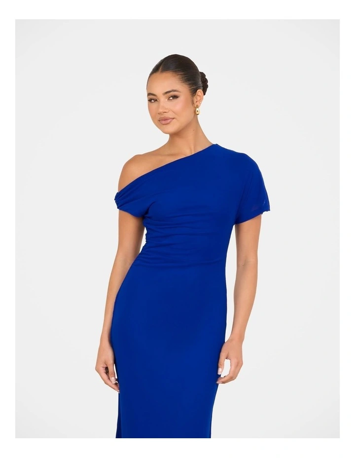 Wanda Mesh Maxi Dress in Blue image 4