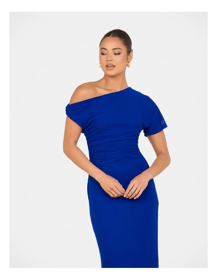 Wanda Mesh Maxi Dress in Blue image 5