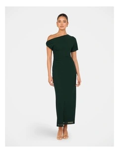 Wanda Mesh Maxi Dress in Green