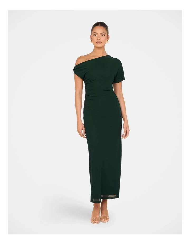 Wanda Mesh Maxi Dress in Green image 1
