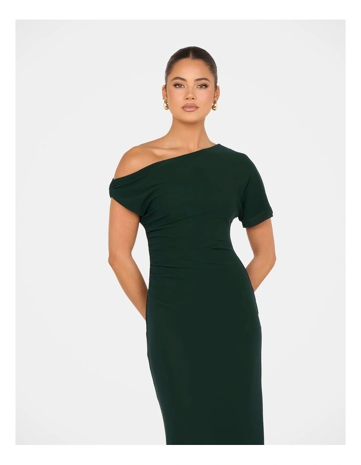 Wanda Mesh Maxi Dress in Green image 4