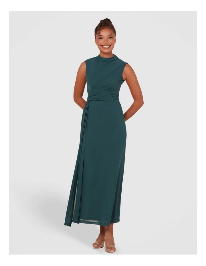 Daisey Sleeveless Maxi Dress in Emerald image 1