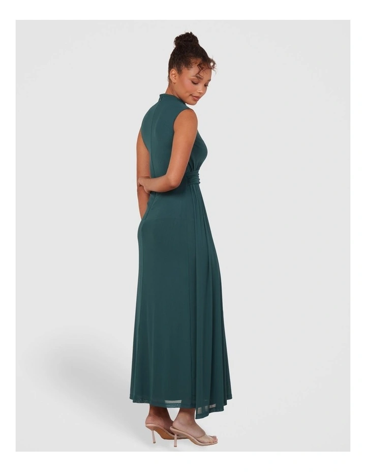 Daisey Sleeveless Maxi Dress in Emerald image 2