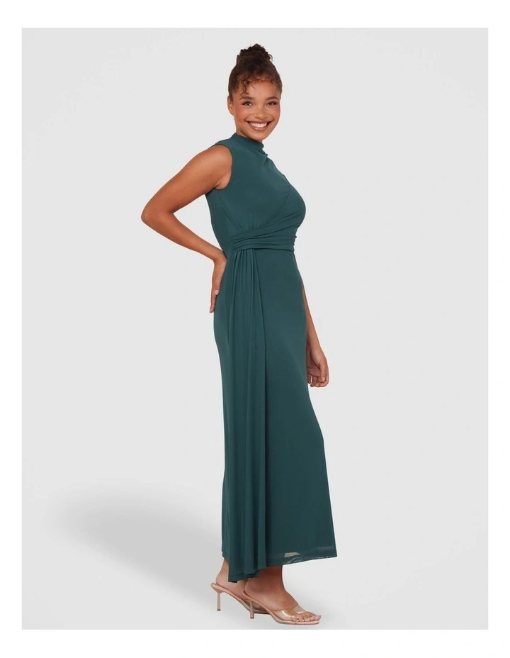 Daisey Sleeveless Maxi Dress in Emerald image 3