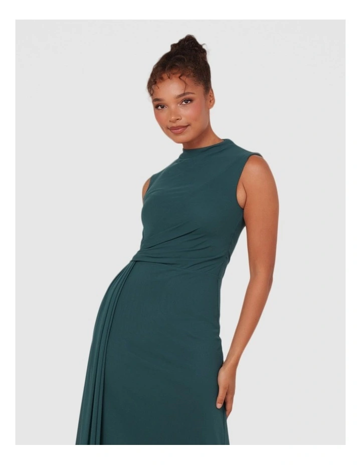 Daisey Sleeveless Maxi Dress in Emerald image 4