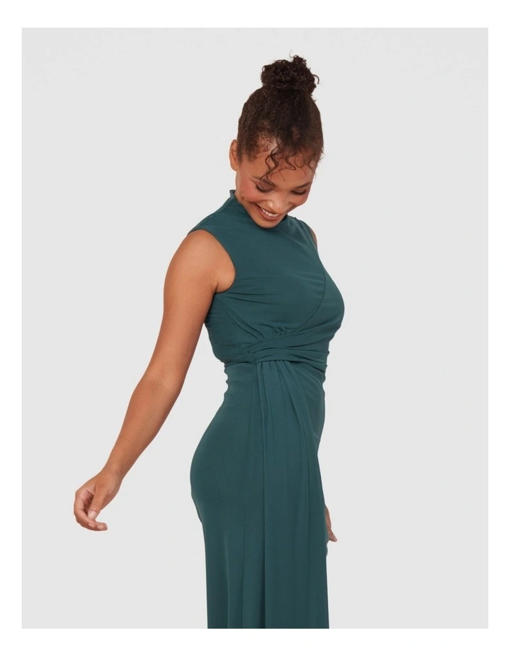 Daisey Sleeveless Maxi Dress in Emerald image 5