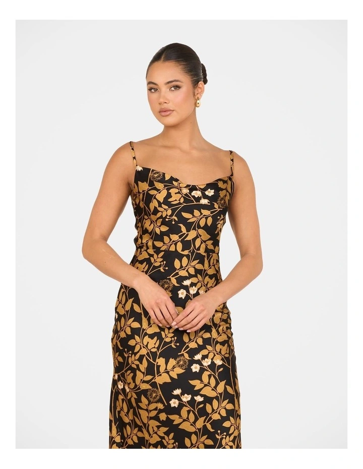 Upton Cowl Neck Maxi Dress in Multi image 5