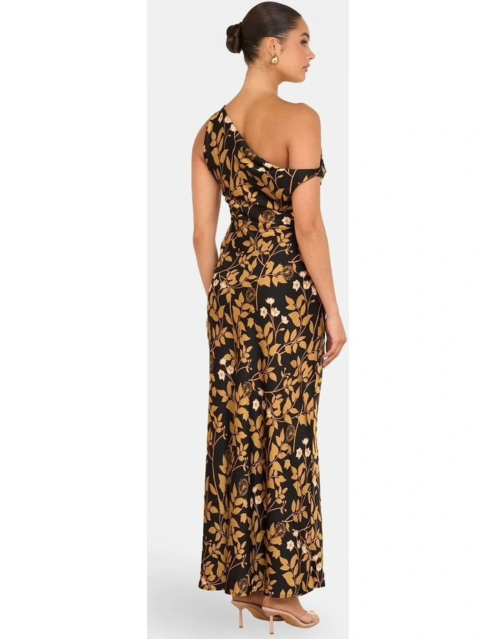 Veria One Shoulder Maxi Dress in Multi image 2