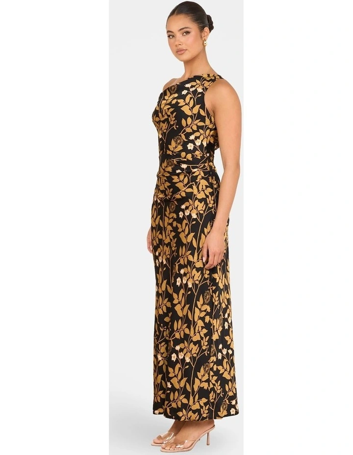 Veria One Shoulder Maxi Dress in Multi image 3