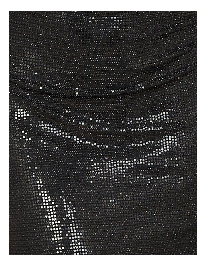 Perry Off Shoulder Dress in Black image 6