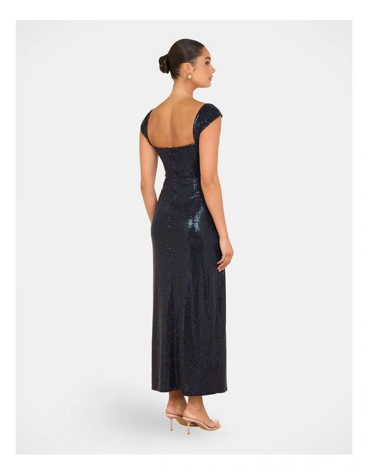 Tilly Off Shoulder Gown in Blue image 2