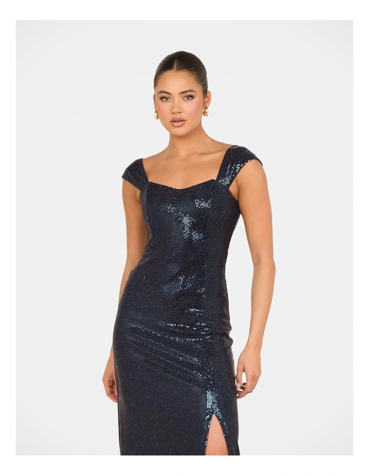 Tilly Off Shoulder Gown in Blue image 4