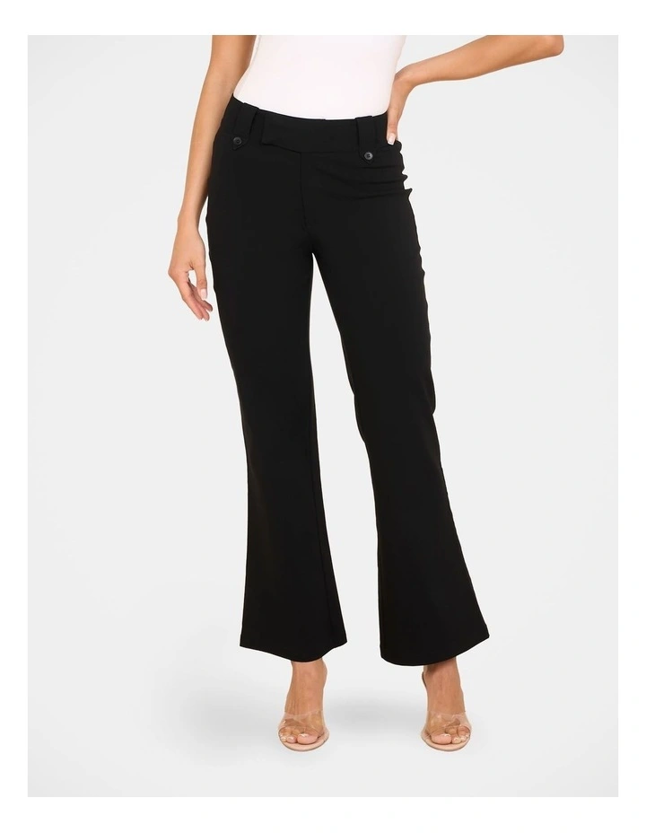 Janie Mid Rise Pant in Blue image 4