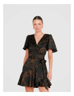 Jade Short Sleeve Mini Dress in Multi