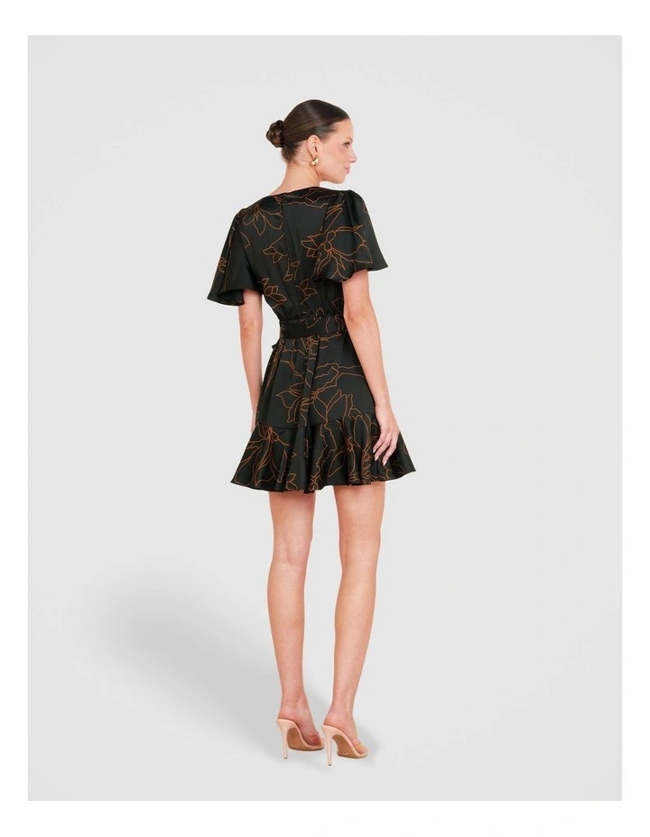 Jade Short Sleeve Mini Dress in Multi image 2