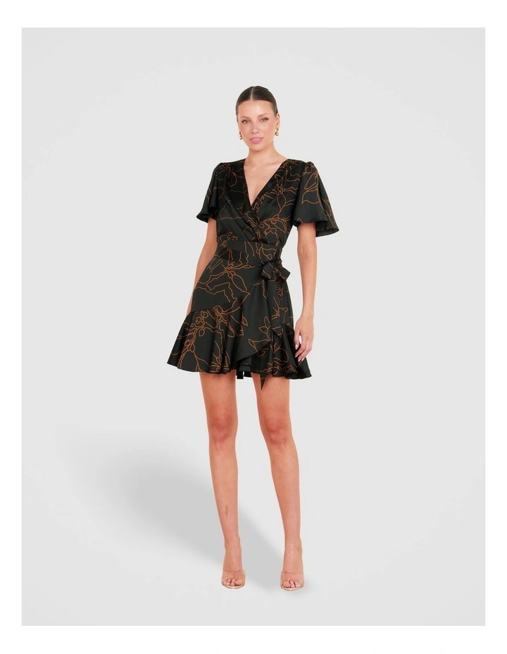 Jade Short Sleeve Mini Dress in Multi image 4