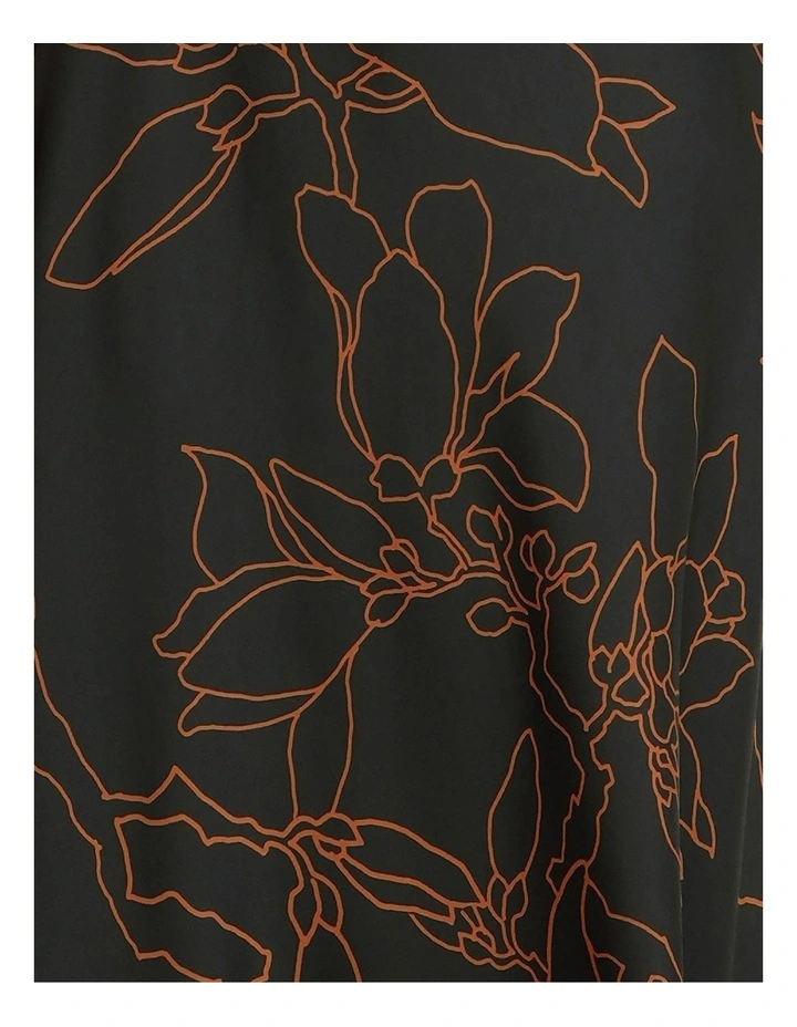 Becky Short Sleeve Maxi Dress in Multi image 6