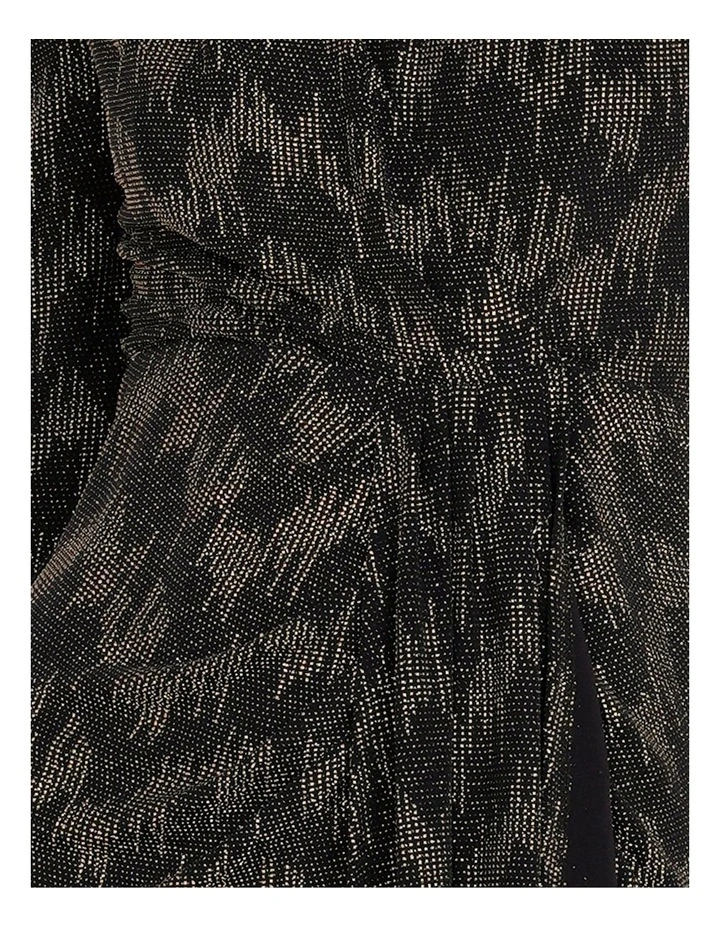 Maya Long Sleeve Mini Dress in Black image 6