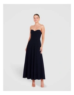 Qelly Strapless Maxi Dress in Navy