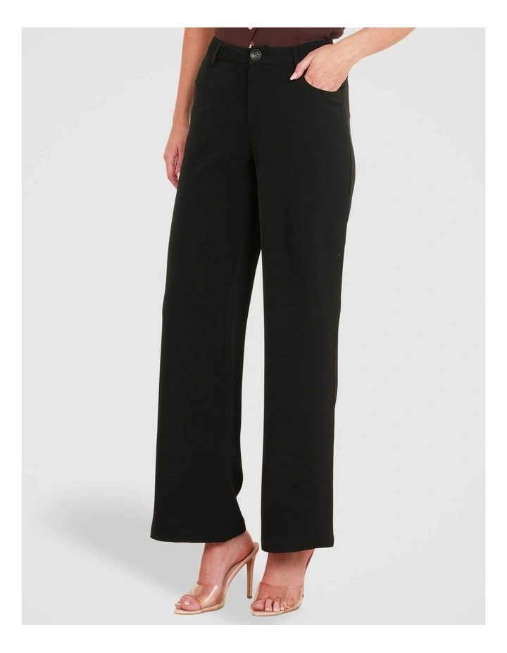 Omar Straight Leg Pant in Black image 3