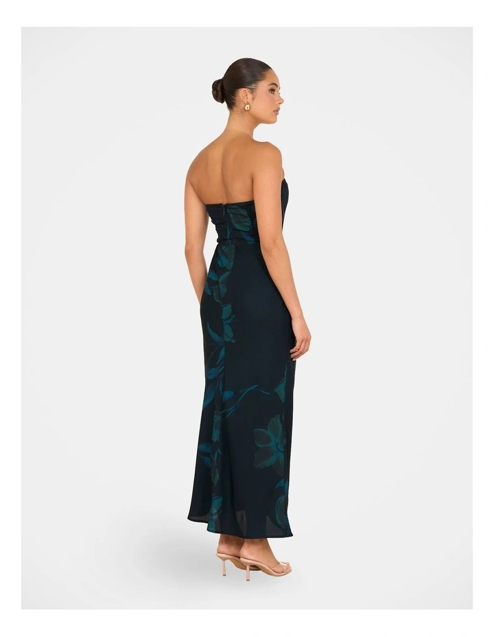 Frannie Strapless Maxi Dress in Blue image 2