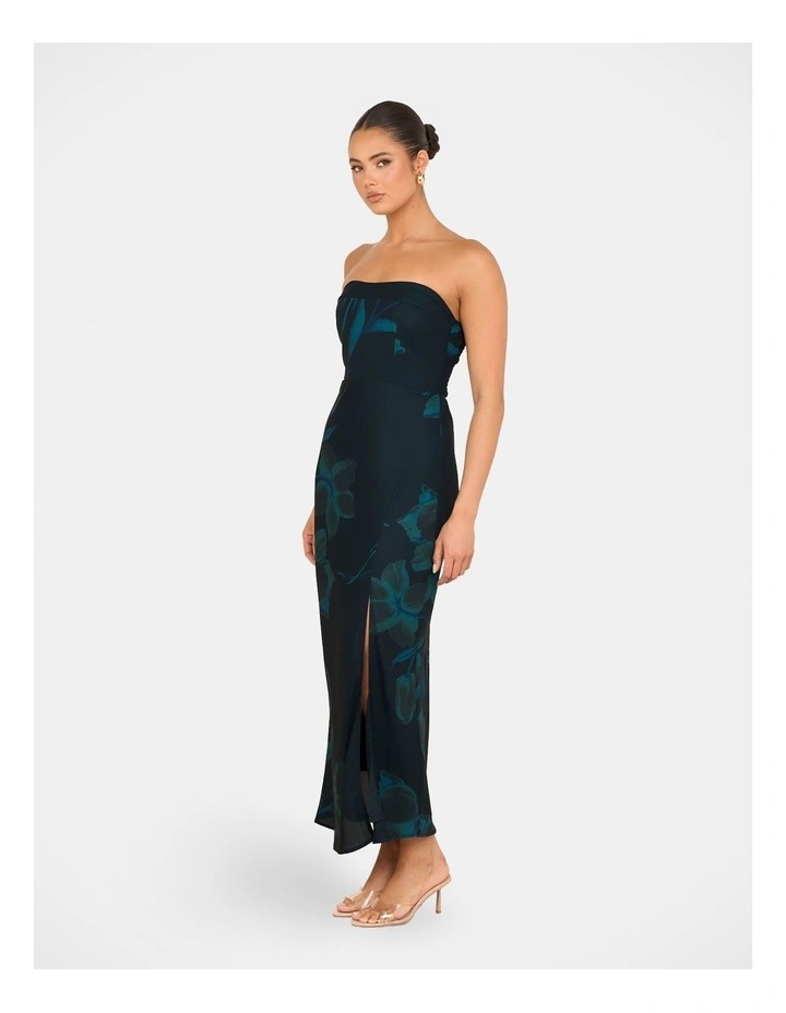 Frannie Strapless Maxi Dress in Blue image 3