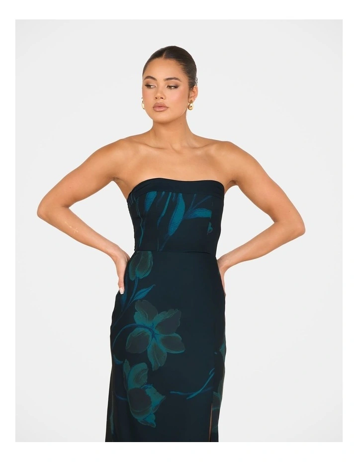 Frannie Strapless Maxi Dress in Blue image 4