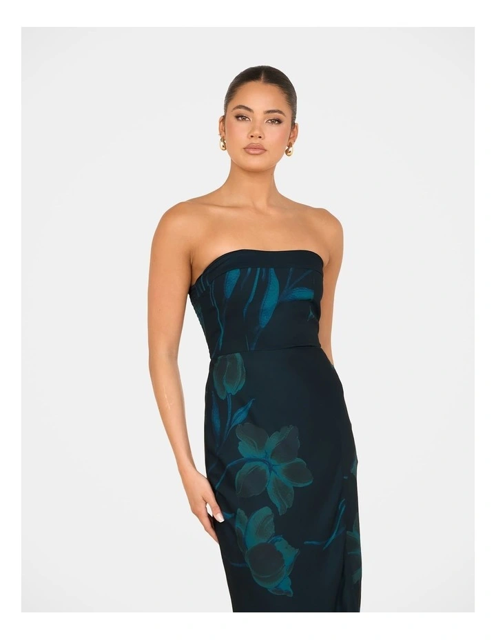 Frannie Strapless Maxi Dress in Blue image 5