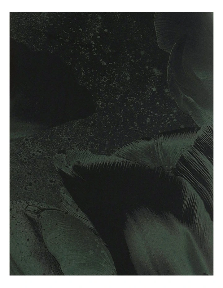 Uliana Gathered Midi Dress in Black image 6