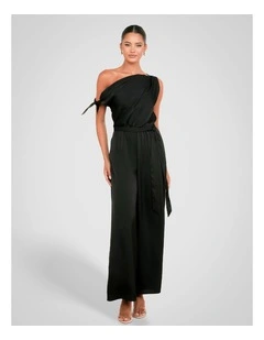 Quentina Asymmetric Jumpsuit in Blue