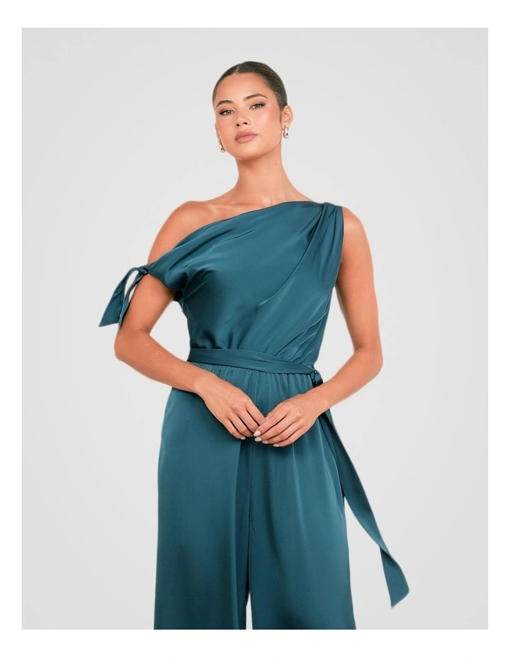 Quentina Asymmetric Jumpsuit in Blue image 5