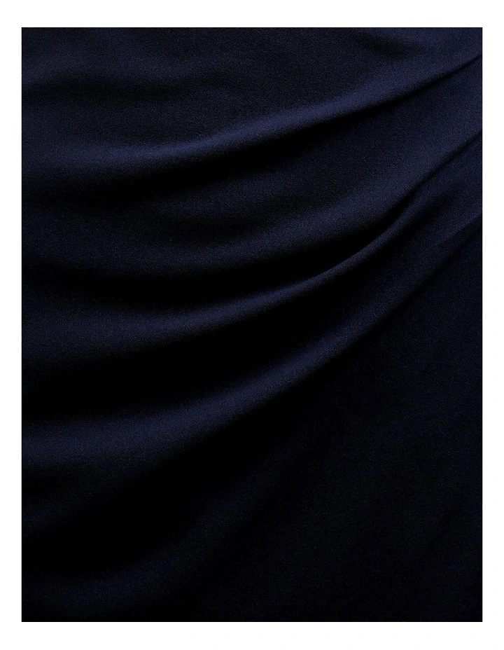 Goya One Shoulder Midi Dress in Blue image 6