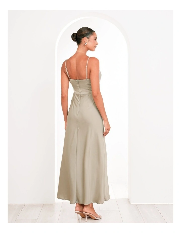Yara Wrap Maxi Dress in Sage image 2