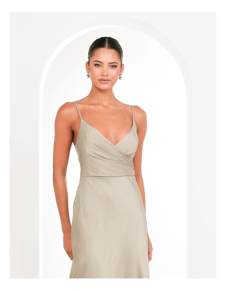 Yara Wrap Maxi Dress in Sage image 4